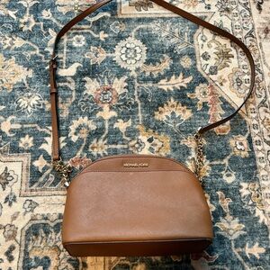 Michael Kors Tan Crossbody Bag with Gold Accents